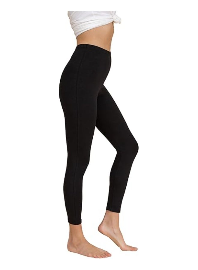 Mega Women's Soft and Comfortable Lycra Leggings (Lingers) - Solid Color, High Waist - Image 1